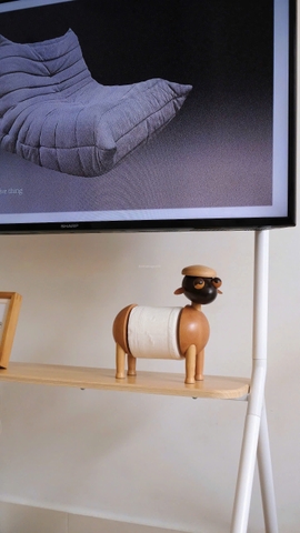 Hộp khăn giấy 03 - Cừu gỗ 19x11x24cm