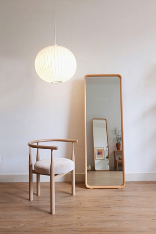 Ghế gỗ sồi 05 bọc vải