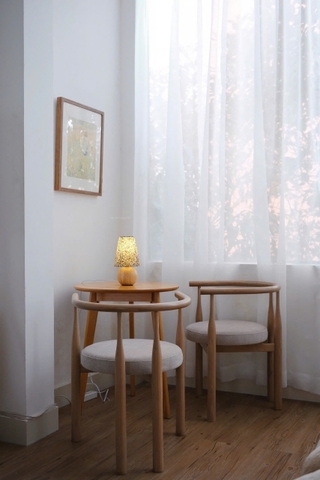 Ghế gỗ sồi 05 bọc vải