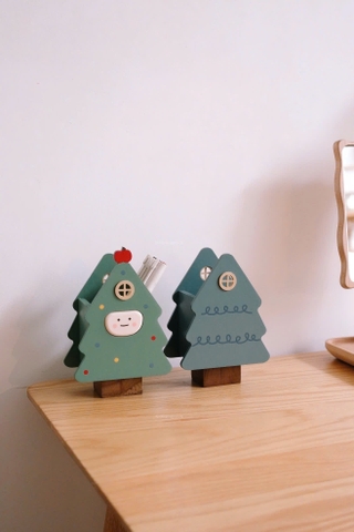 Hộp bút gỗ giáng sinh