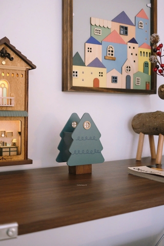 Hộp bút gỗ giáng sinh