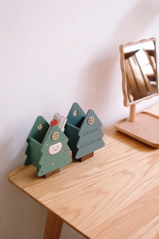 Hộp bút gỗ giáng sinh