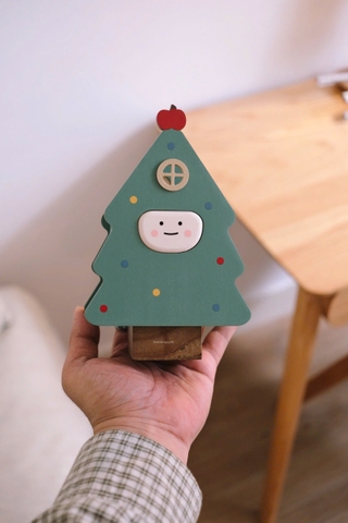 Hộp bút gỗ giáng sinh