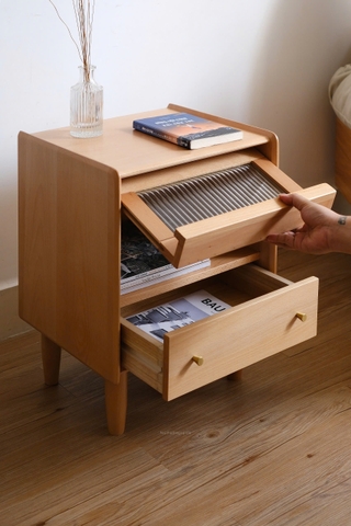 Tab gỗ 14 kính sọc + khe tạp chí