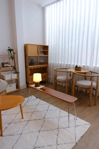 Bench gỗ 02 chân thép