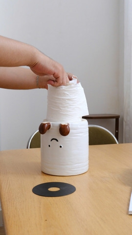 Hộp khăn giấy gốm - Cuộn giấy