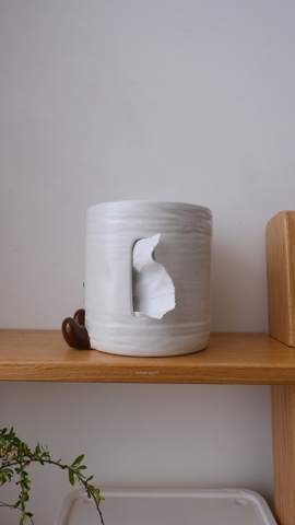 Hộp khăn giấy gốm - Cuộn giấy