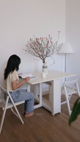 Bộ bàn ăn gấp gọn