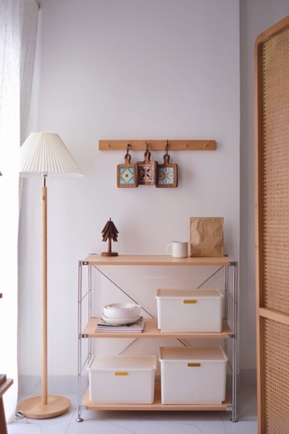 Móc treo gỗ - nút đồng 04