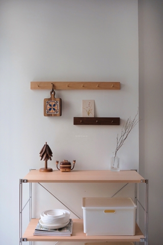 Móc treo gỗ - nút đồng 04