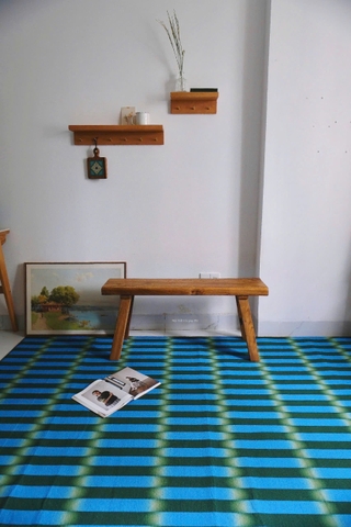 Thảm trải sàn- Xanh loang màu