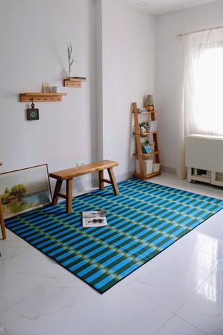 Thảm trải sàn- Xanh loang màu