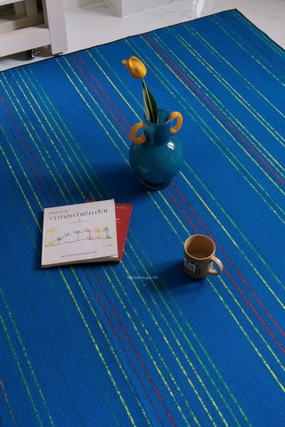 Thảm trải sàn - Xanh sọc