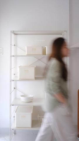 Kệ đứng full trắng