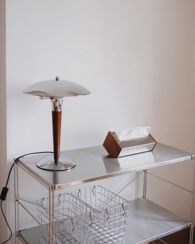 Hộp khăn giấy kim loại + gỗ