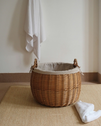Giỏ mây 20 tròn không nắp D42xH43cm