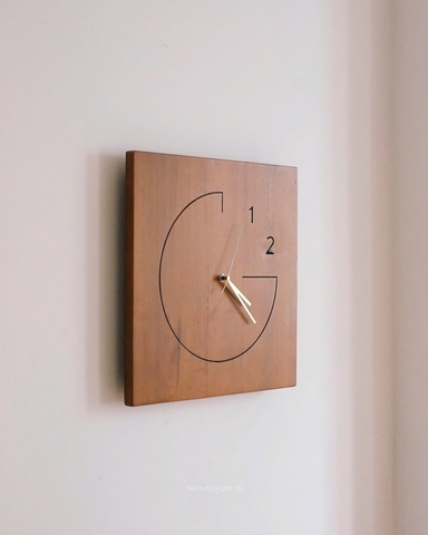 Đồng hồ 21 vuông full gỗ