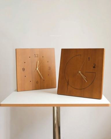 Đồng hồ 21 vuông full gỗ