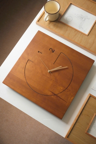 Đồng hồ 21 vuông full gỗ