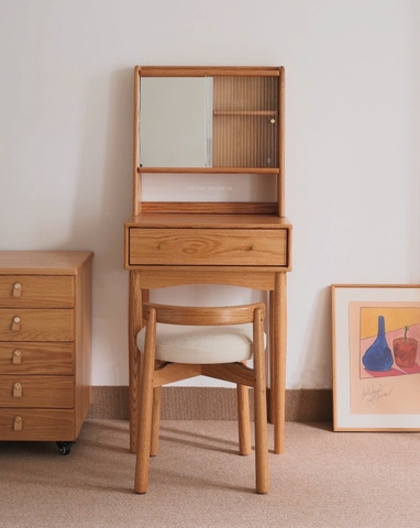 Bàn trang điểm gỗ sồi 01