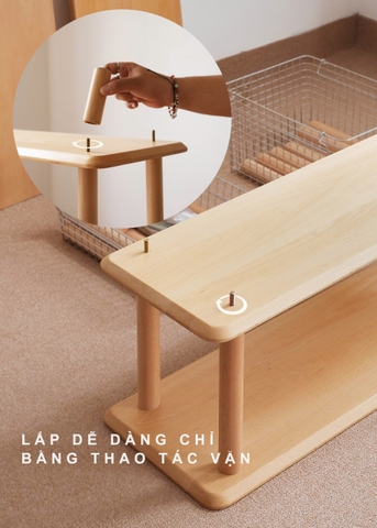 Kệ đứng 07 full gỗ