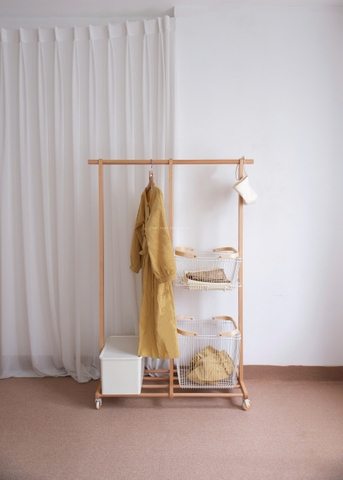 Rack 10 - giá treo lớn kèm giỏ