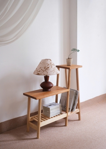 Kệ để cây/ đồ dùng gỗ nguyên khối