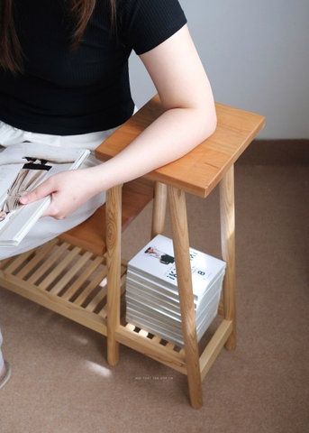 Kệ để cây/ đồ dùng gỗ nguyên khối