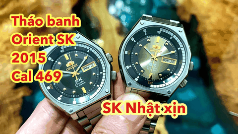 Tháo banh 2 chiếc Orient SK 2015 Nhật xịn xem bộ máy 46943 có gì.?