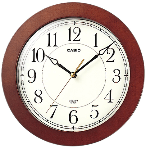 Đồng hồ treo tường casio IQ-126-5DF | Size 26cm | Mã số 5573
