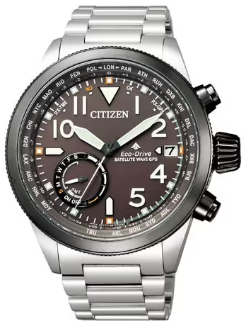 Citizen Eco-Drive F150-S116821 Stainless Steel Date GPS Solar
