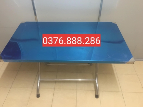 Bàn xếp inox 1200x800mm- Không gian rộng rãi hơn.