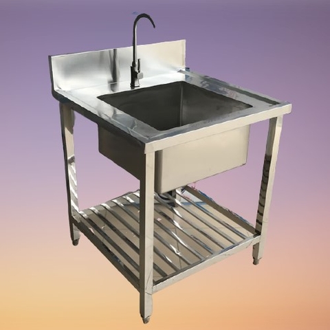 Chậu rửa inox đơn 1 hố