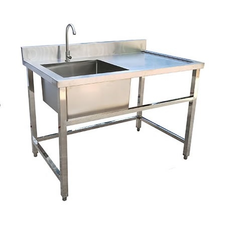 Chậu rửa inox đơn cánh phải