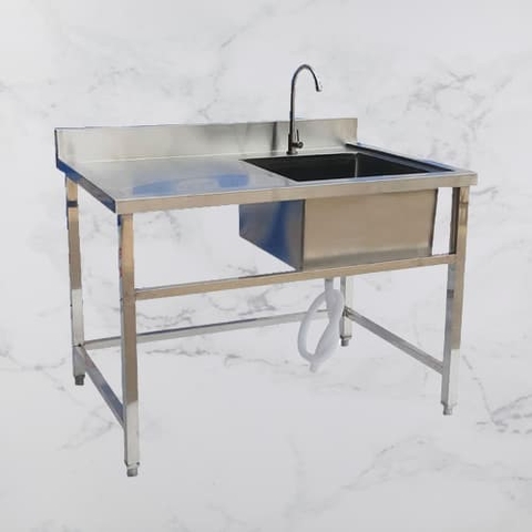 Chậu rửa inox đơn cánh trái