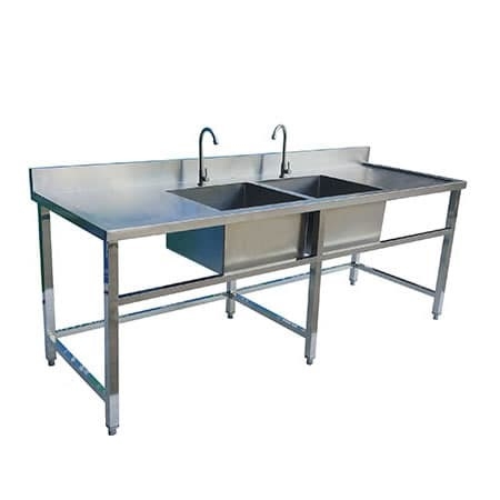 Chậu rửa inox 2 hố 2 bàn
