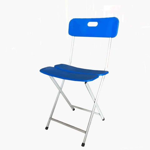 Ghế Tựa Gấp Sắt Ba Lá Màu Xanh