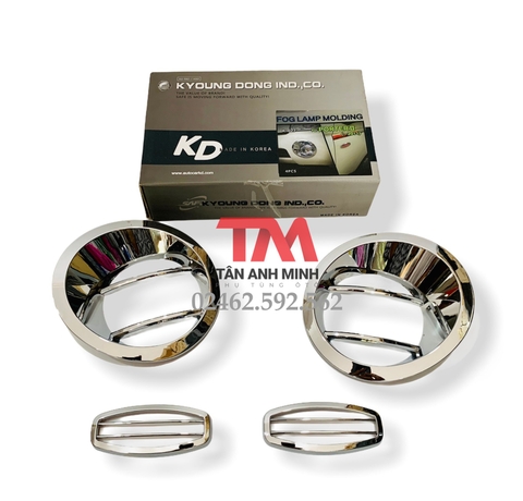 Ốp mạ đèn gầm + xi nhan Porter 2 đời thấp