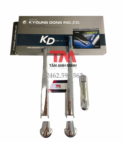 Ốp mạ cần gạt mưa  + ăng ten K250