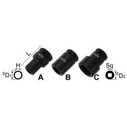 Khẩu vặn bu lông 12 cạnh 3/8”