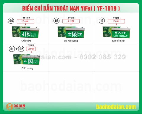 Biển chỉ dẫn thoát nạn YIFEI YF-1019