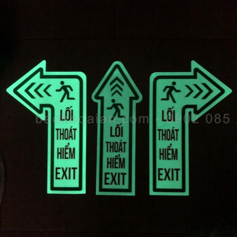 Mũi tên thoát hiểm dạ quang