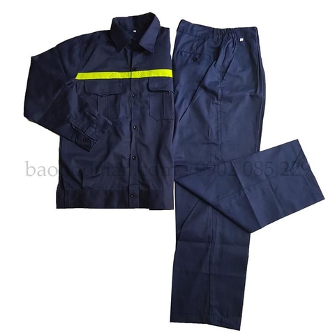 Quần áo bảo hộ màu xanh bích phối phản quang DN09PQ