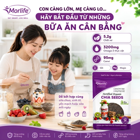 🇦🇺 ĐẲNG CẤP SIÊU THỰC PHẨM ÚC CHÍNH NGẠCH: HẠT CHIA HỮU CƠ MORLIFE CHÍNH THỨC CẬP CẢNG VIỆT NAM! 🚢