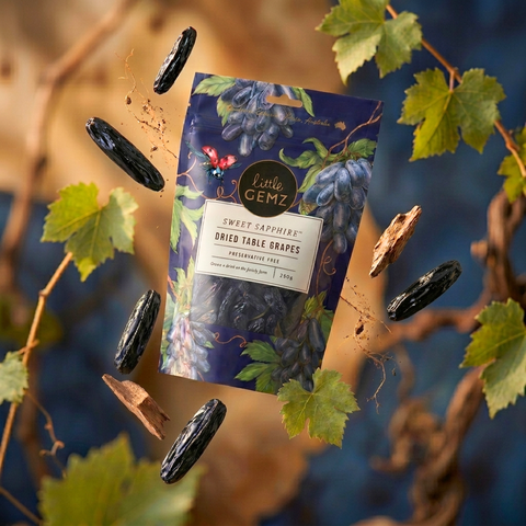 Nho khô Ngón Tay Little Gemz Sweet Sapphire Dried Grapes Clusters 250g