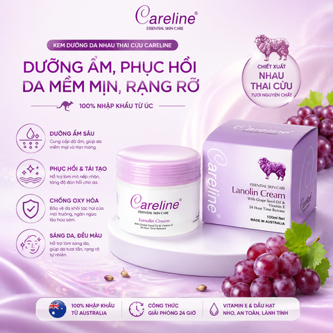 Careline Lanolin Cream - Kem dưỡng da mỡ cừu