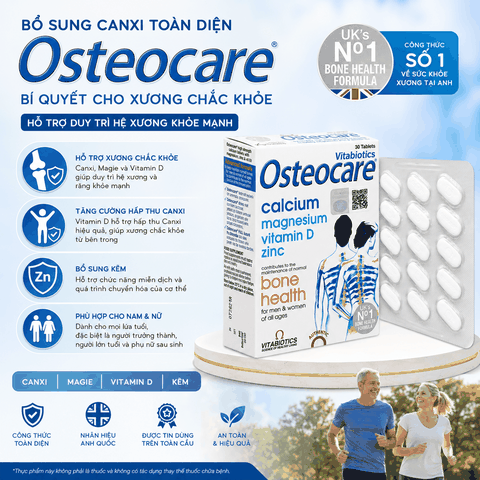 Vitabiotics Osteocare Calcium Magnesium Vitamin D Zinc 30tables