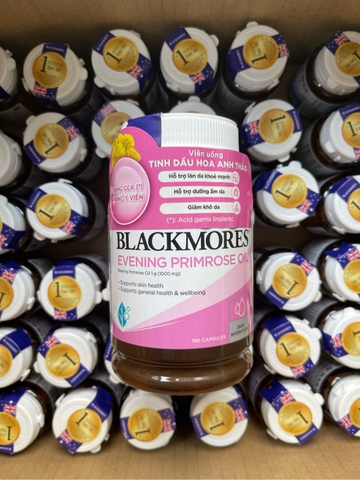 Tinh dầu anh thảo blackmorese evening primrose oil 190 viên điều hòa nội tiết tố, giảm khô da