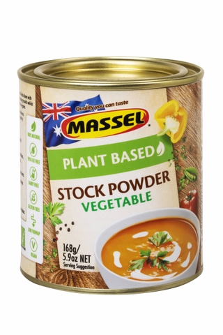 Hạt nêm vị rau củ Massel Premium Stock Powder Vegetable không bột ngọt an toàn cho gia đình 168g