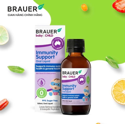 Thực phẩm bảo vệ sức khỏe BRAUER BABY & CHILD IMMUNITY SUPPORT 100ml